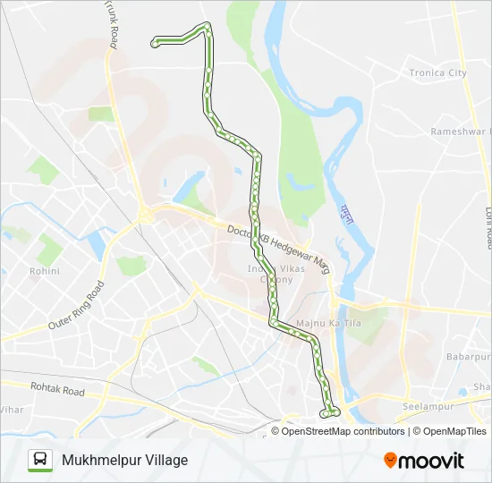 105 Bus Line Map
