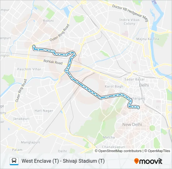 85EXT Bus Line Map