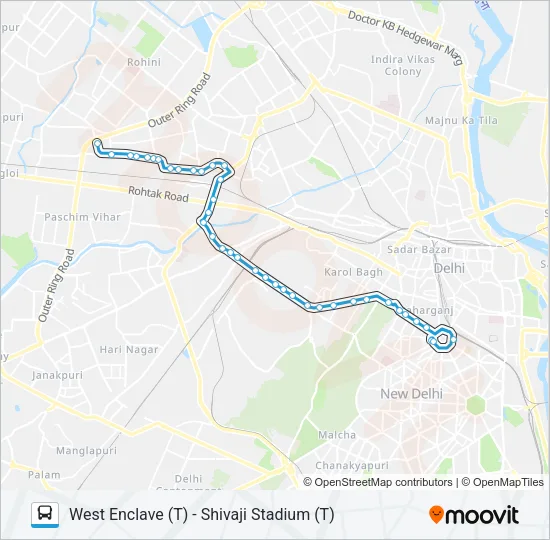 85EXT Bus Line Map