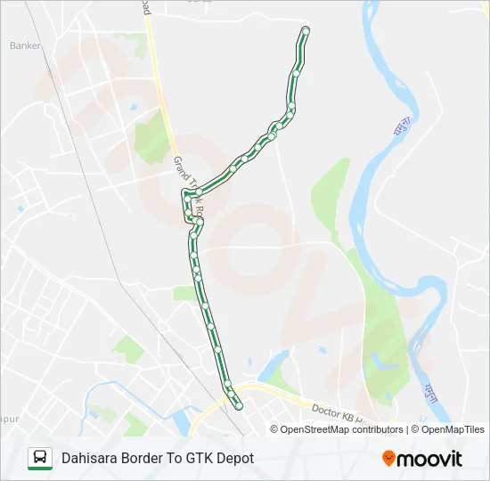 154 Bus Line Map