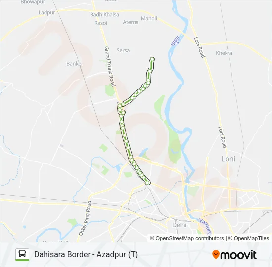 154 Bus Line Map