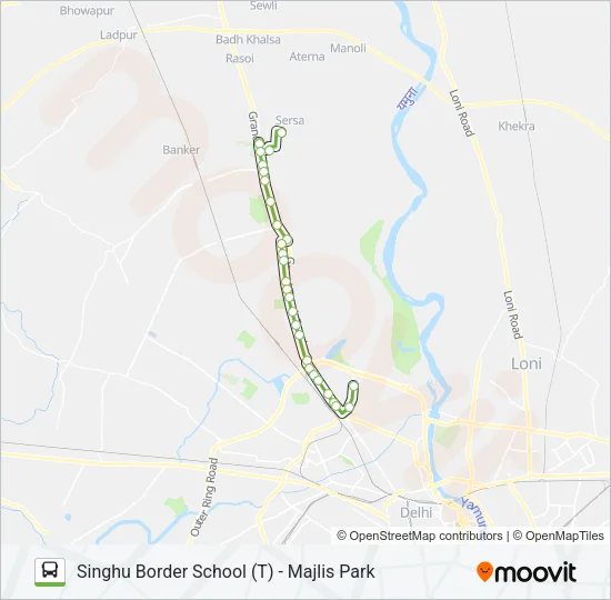 144A Bus Line Map