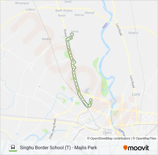 144A Bus Line Map