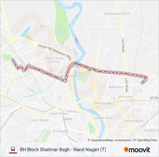 971A Bus Line Map