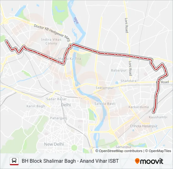 971A Bus Line Map