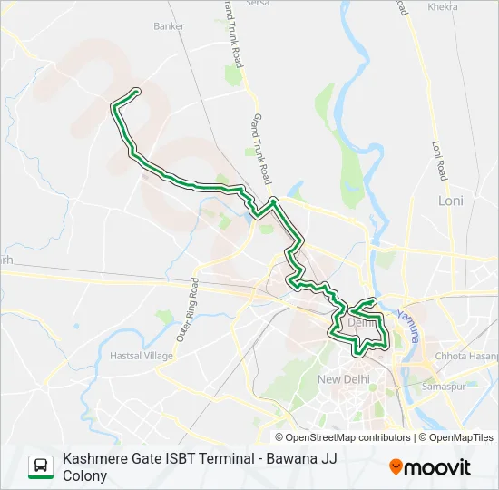 012 (NS) Bus Line Map