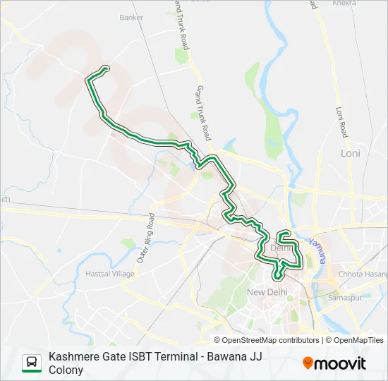 012 (NS) Bus Line Map