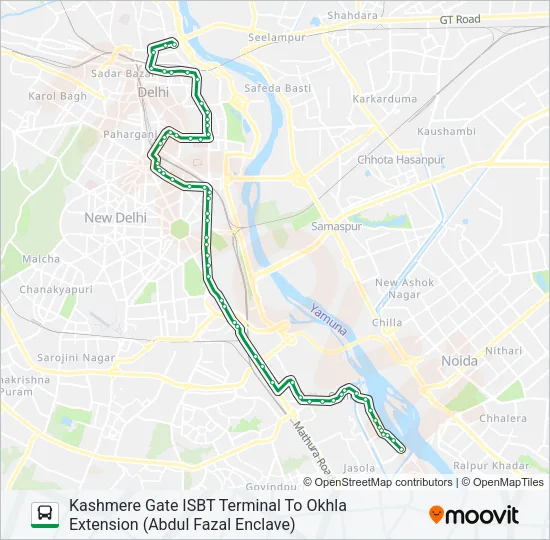 044 (NS) Bus Line Map