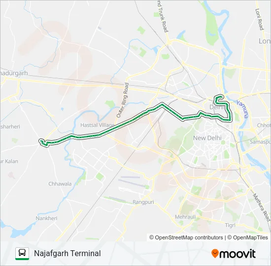 072 (NS) Bus Line Map