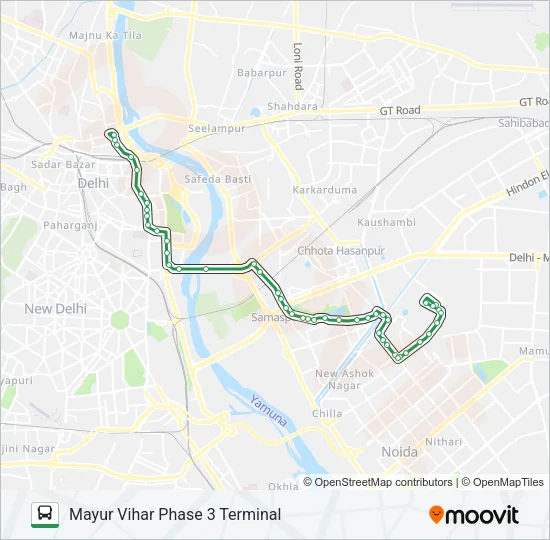 0118 (NS) Bus Line Map