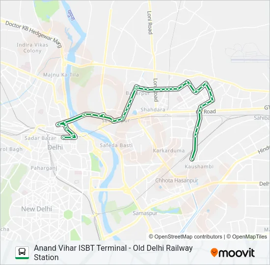 0205 (NS) Bus Line Map