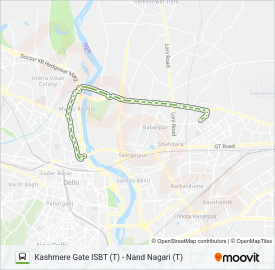 0261 (NS) Bus Line Map