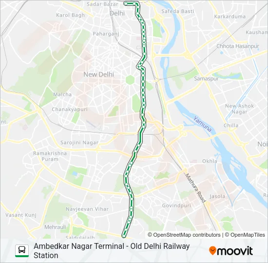 0419 (NS) Bus Line Map