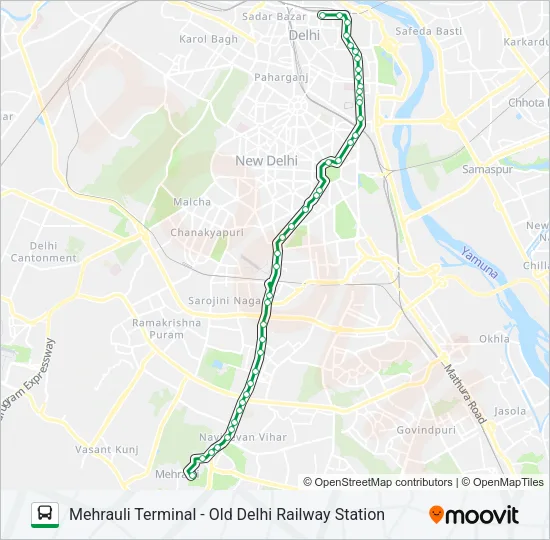0502 (NS) Bus Line Map