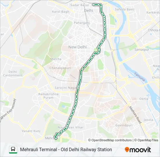 0502 (NS) Bus Line Map