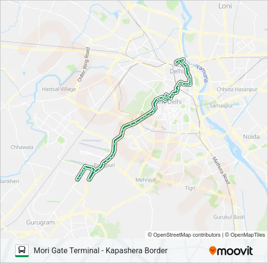 0729 (NS) Bus Line Map