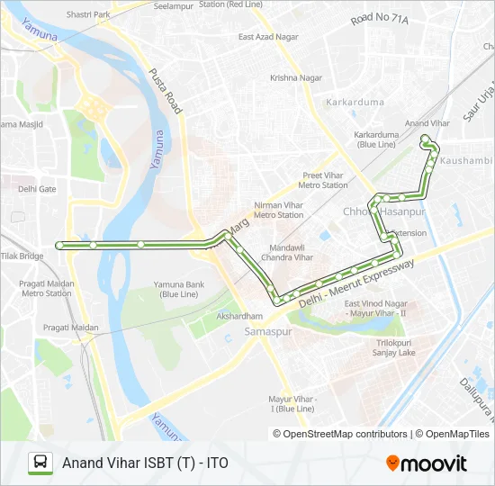0740 (NS) Bus Line Map