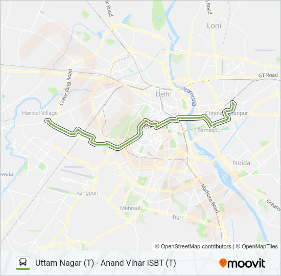 0740 (NS) Bus Line Map