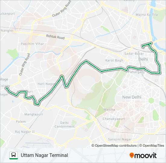 0753 (NS) Bus Line Map