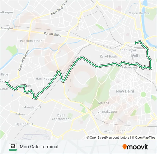 0753 (NS) Bus Line Map