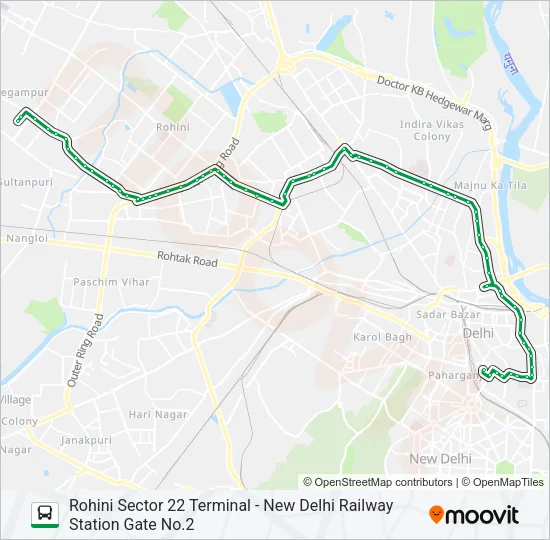0901 (NS) Bus Line Map