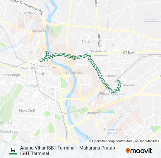 0GL-23 (NS) Bus Line Map