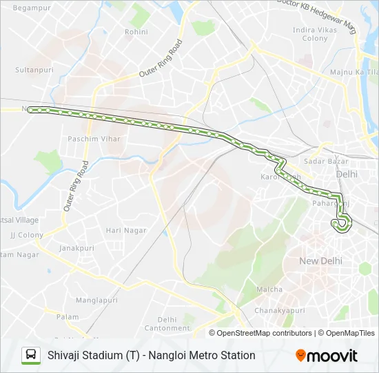 0GL-91 (NS) Bus Line Map