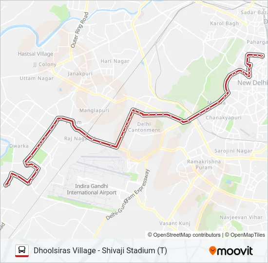 716 Bus Line Map