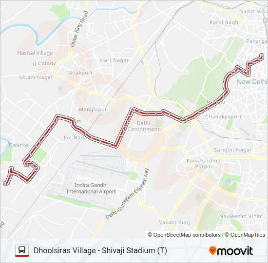 716 Bus Line Map