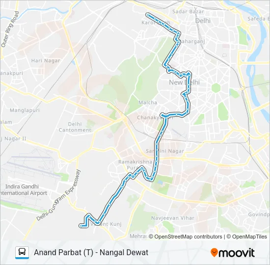 610A Bus Line Map