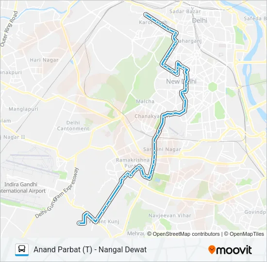 610A Bus Line Map