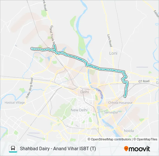 165A Bus Line Map