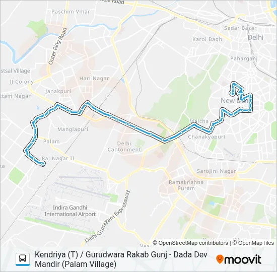 783EXT Bus Line Map