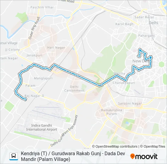 783EXT Bus Line Map