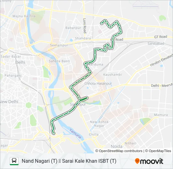 243 Bus Line Map