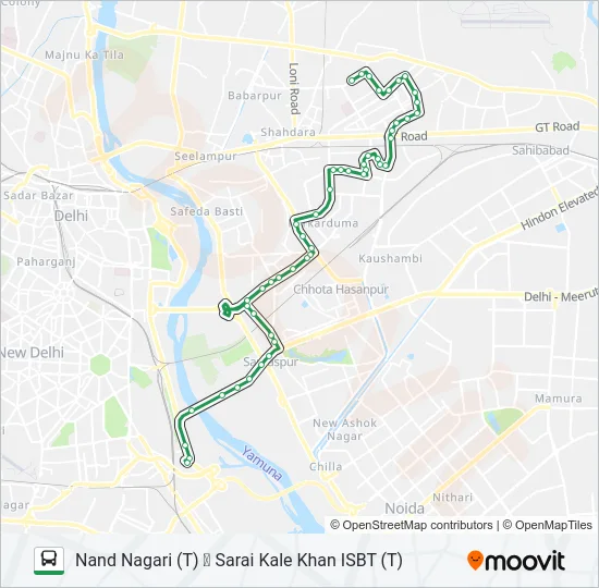 243 Bus Line Map