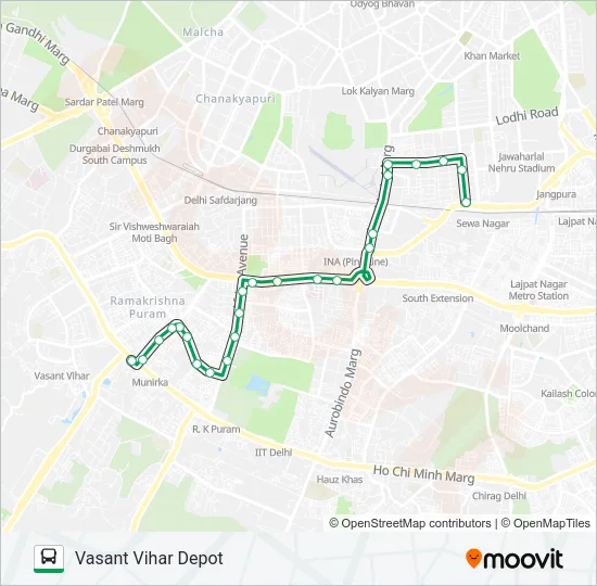 MBS-005STL Bus Line Map