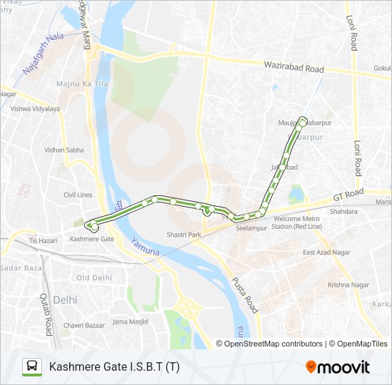 213 Bus Line Map