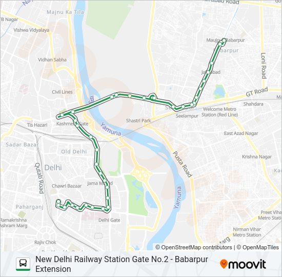 213 Bus Line Map