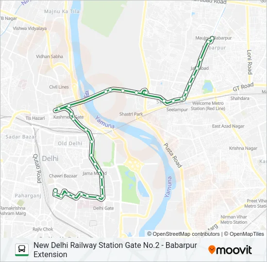 213 Bus Line Map