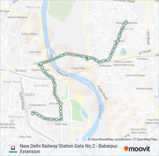 213 Bus Line Map