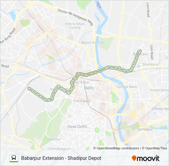 218 Bus Line Map
