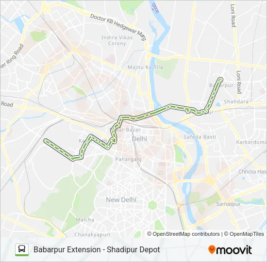 218 Bus Line Map