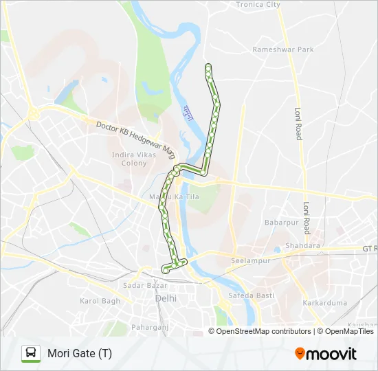 258 Bus Line Map