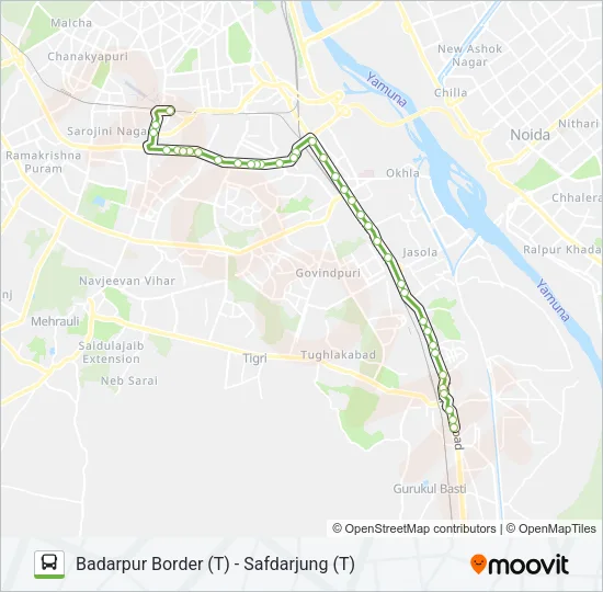 460 Bus Line Map
