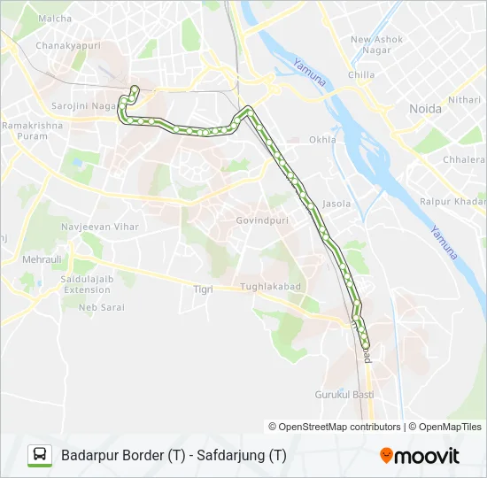 460 Bus Line Map