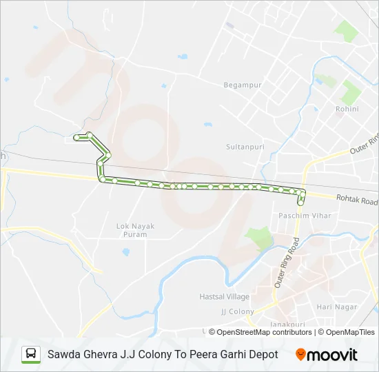 236EXT Bus Line Map