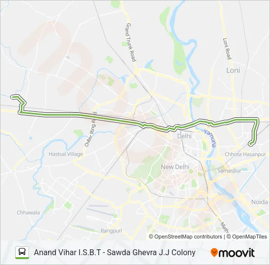 236EXT Bus Line Map