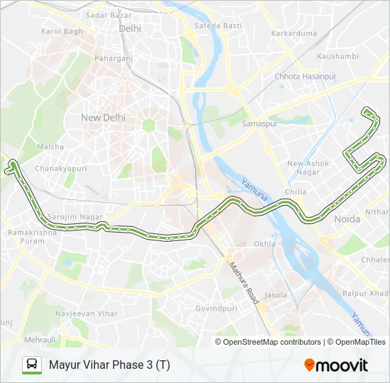 398 Bus Line Map