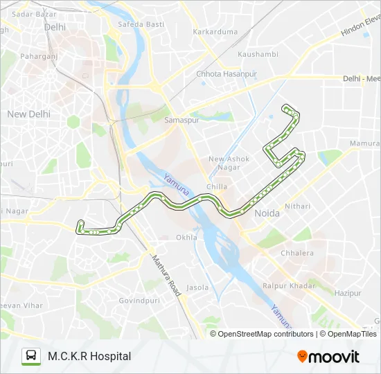 398 Bus Line Map